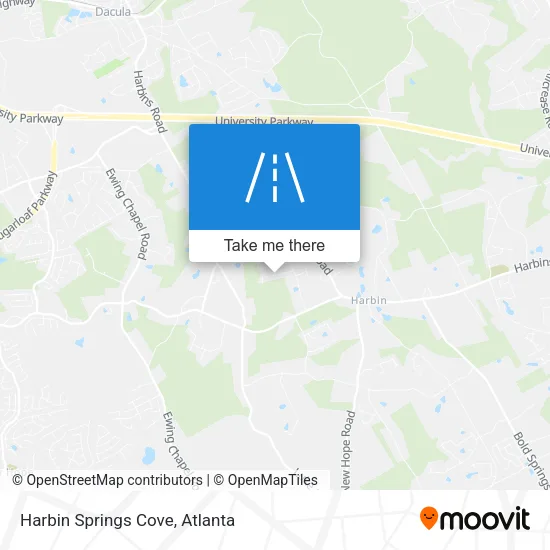 Harbin Springs Cove map