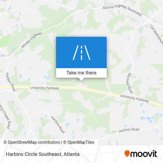 Harbins Circle Southeast map
