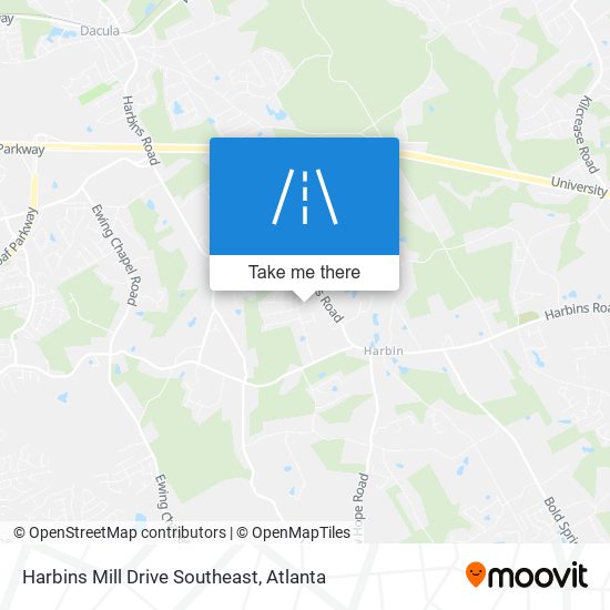 Mapa de Harbins Mill Drive Southeast