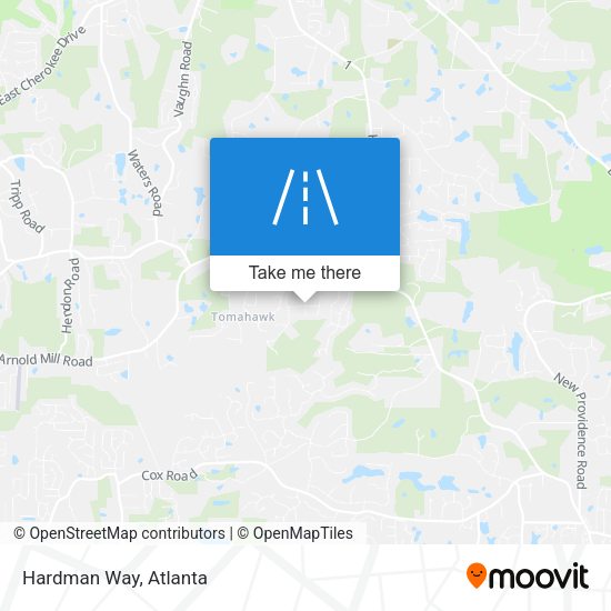 Mapa de Hardman Way