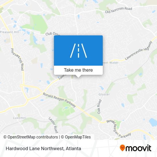 Mapa de Hardwood Lane Northwest