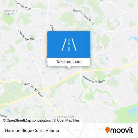 Harmon Ridge Court map