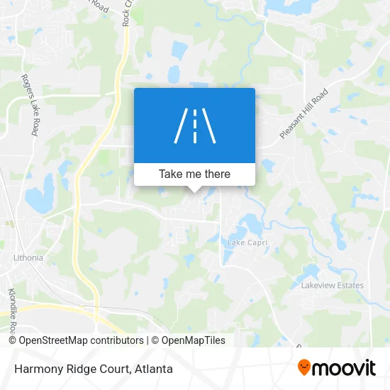 Harmony Ridge Court map