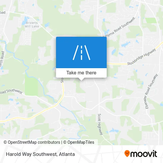 Harold Way Southwest map