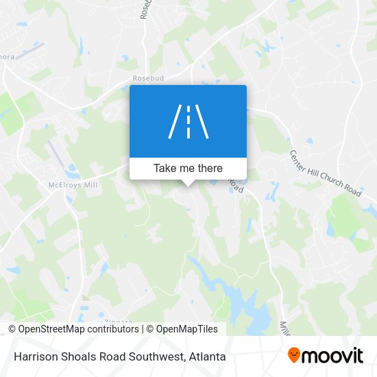 Harrison Shoals Road Southwest map