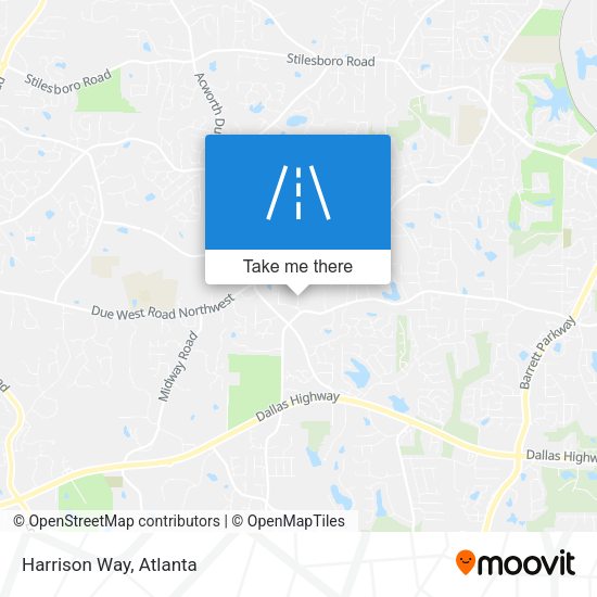 Mapa de Harrison Way