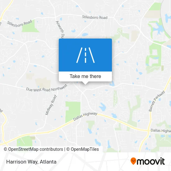 Harrison Way map