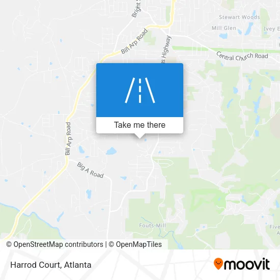 Harrod Court map