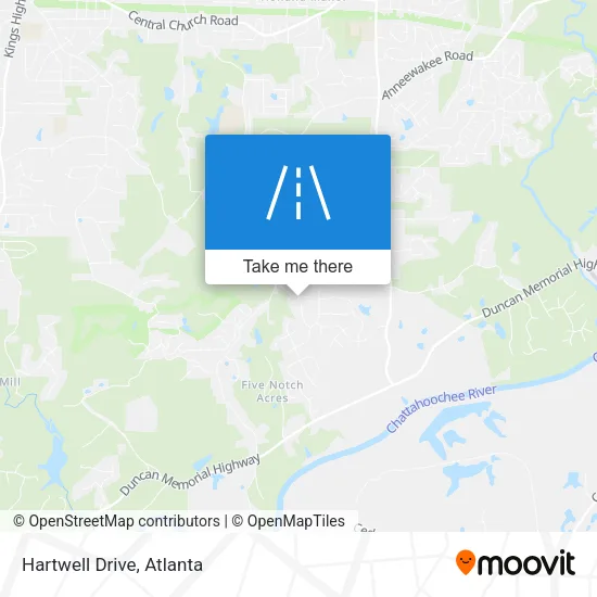 Hartwell Drive map