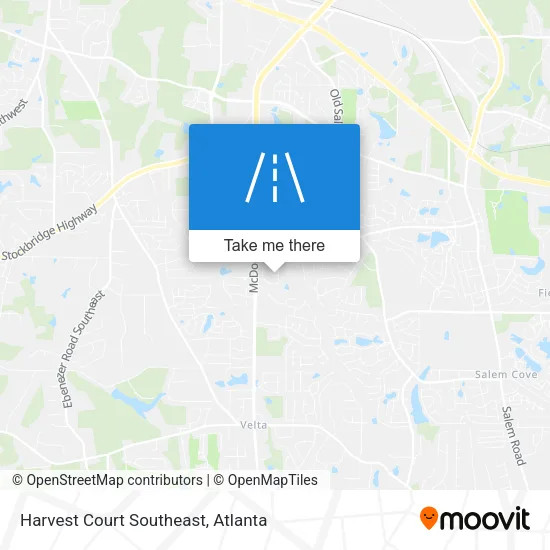 Harvest Court Southeast map