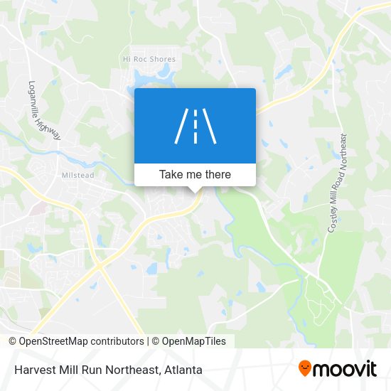 Harvest Mill Run Northeast map