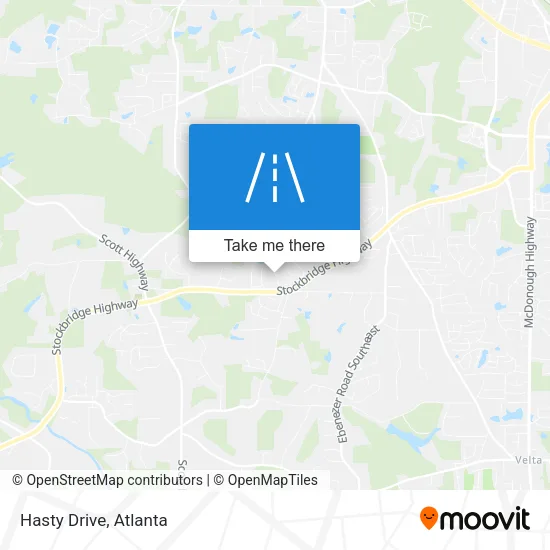 Hasty Drive map