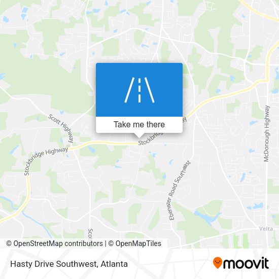Mapa de Hasty Drive Southwest