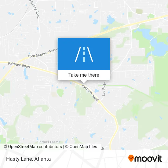 Hasty Lane map