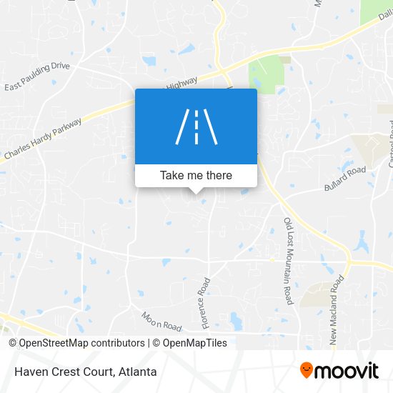 Mapa de Haven Crest Court