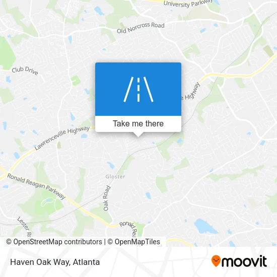 Haven Oak Way map