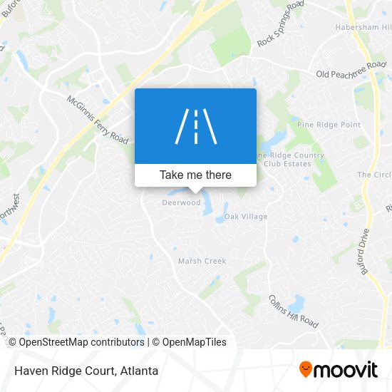 Mapa de Haven Ridge Court