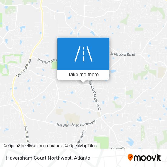 Mapa de Haversham Court Northwest