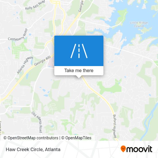 Haw Creek Circle map