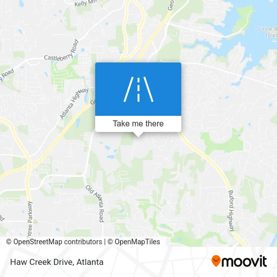 Haw Creek Drive map