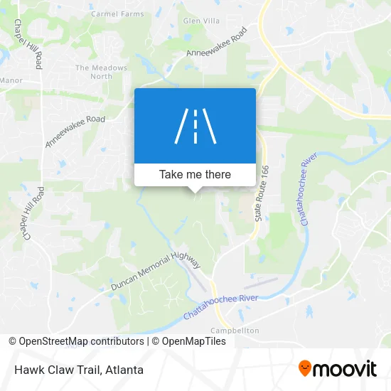 Hawk Claw Trail map