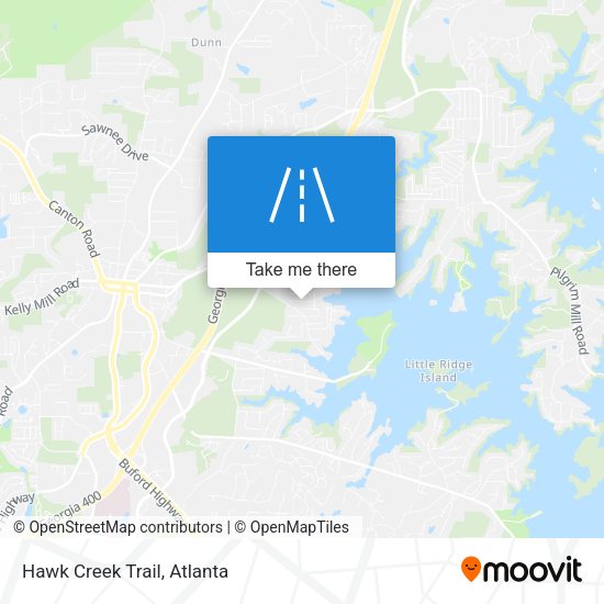 Mapa de Hawk Creek Trail