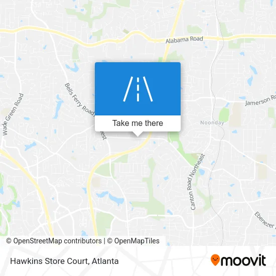 Hawkins Store Court map