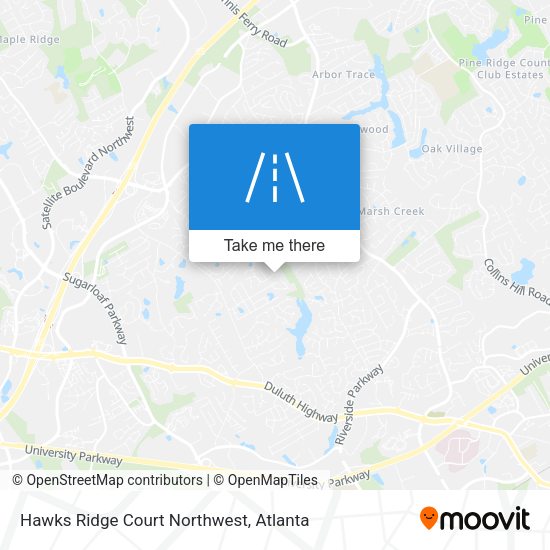 Hawks Ridge Court Northwest map