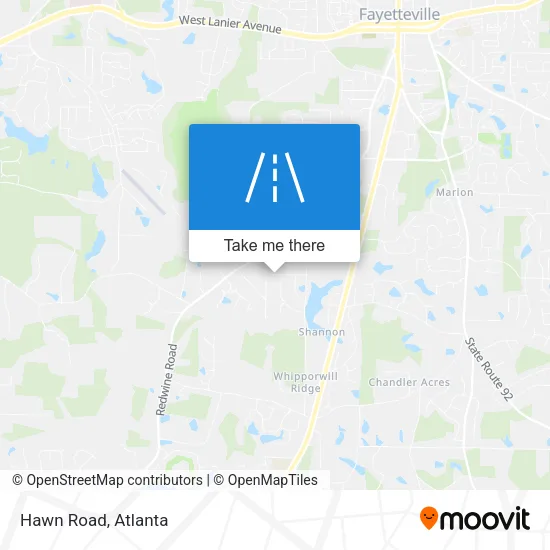 Hawn Road map