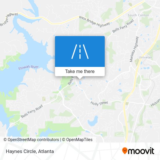 Mapa de Haynes Circle