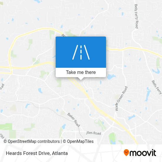 Heards Forest Drive map