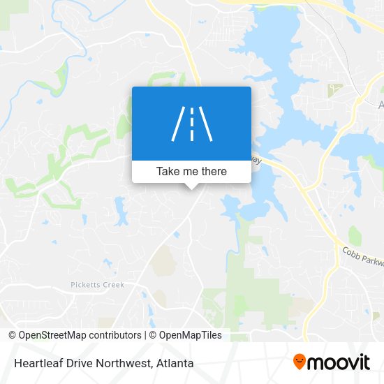 Heartleaf Drive Northwest map