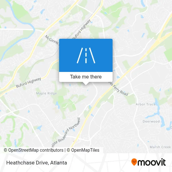 Heathchase Drive map