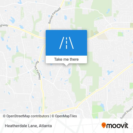 Heatherdale Lane map