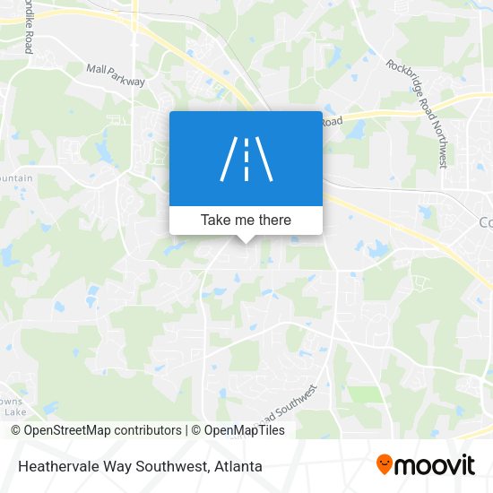 Heathervale Way Southwest map