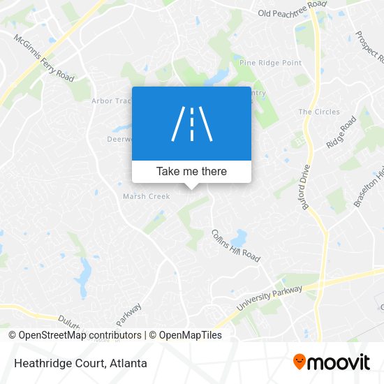 Mapa de Heathridge Court
