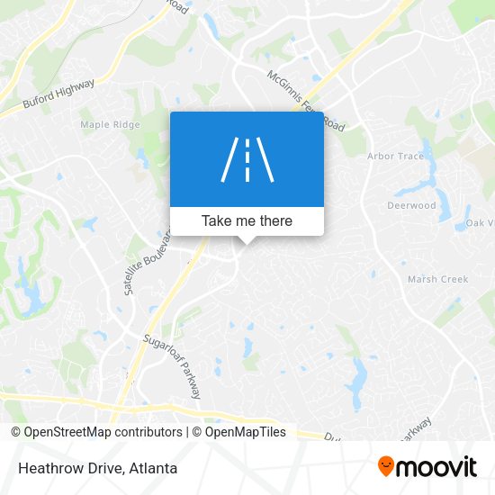 Heathrow Drive map