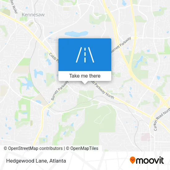 Hedgewood Lane map