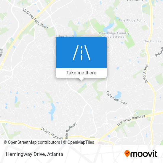 Hemingway Drive map