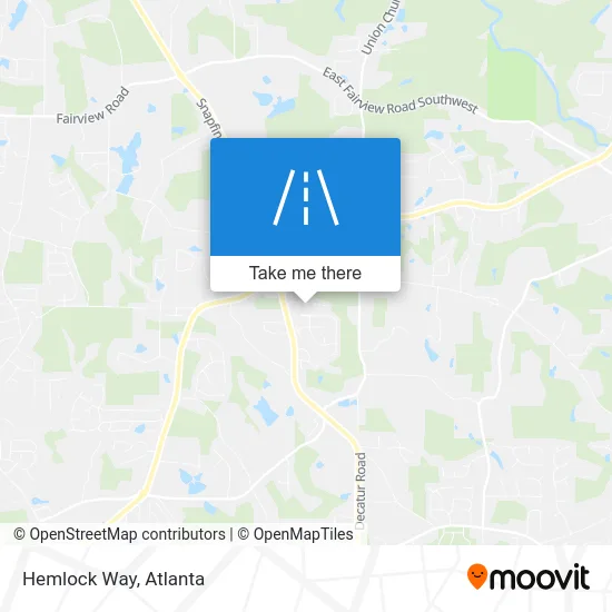 Hemlock Way map