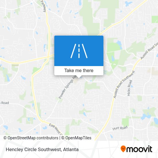 Hencley Circle Southwest map