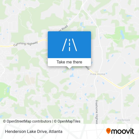 Henderson Lake Drive map