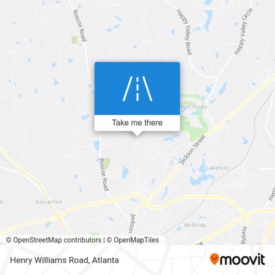 Henry Williams Road map