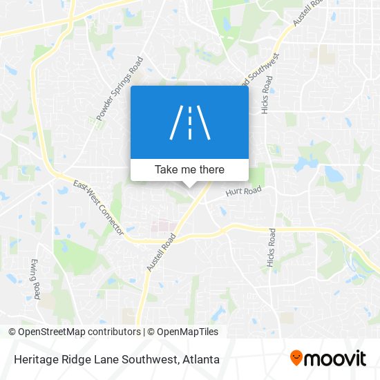 Heritage Ridge Lane Southwest map