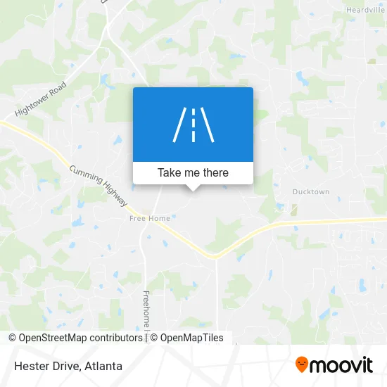 Hester Drive map