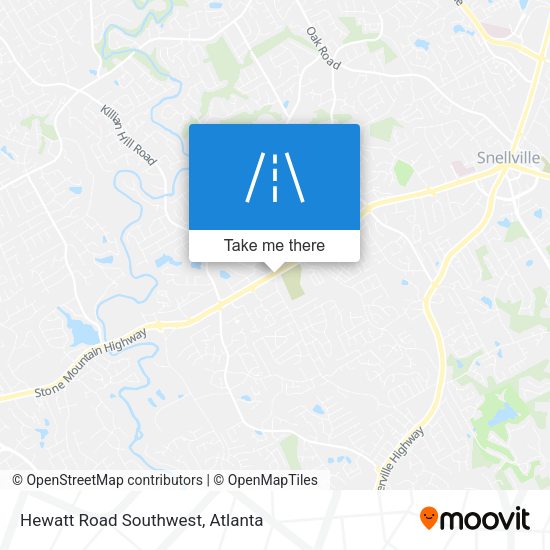 Mapa de Hewatt Road Southwest