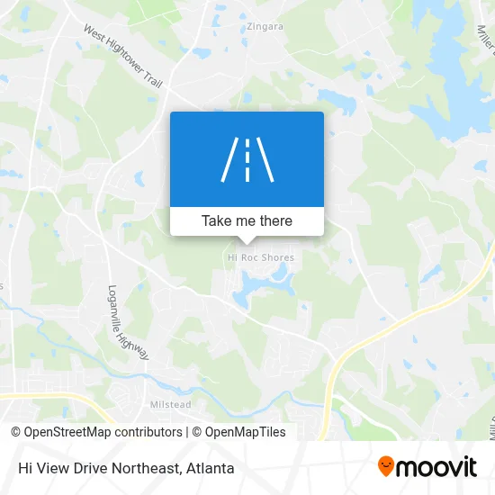Hi View Drive Northeast map