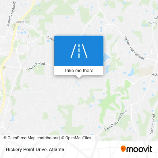Hickery Point Drive map