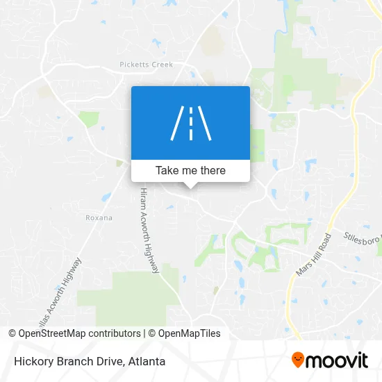 Hickory Branch Drive map