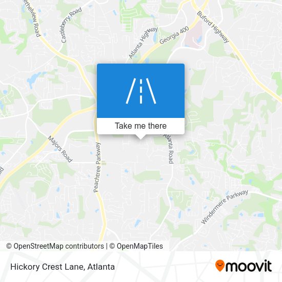 Mapa de Hickory Crest Lane